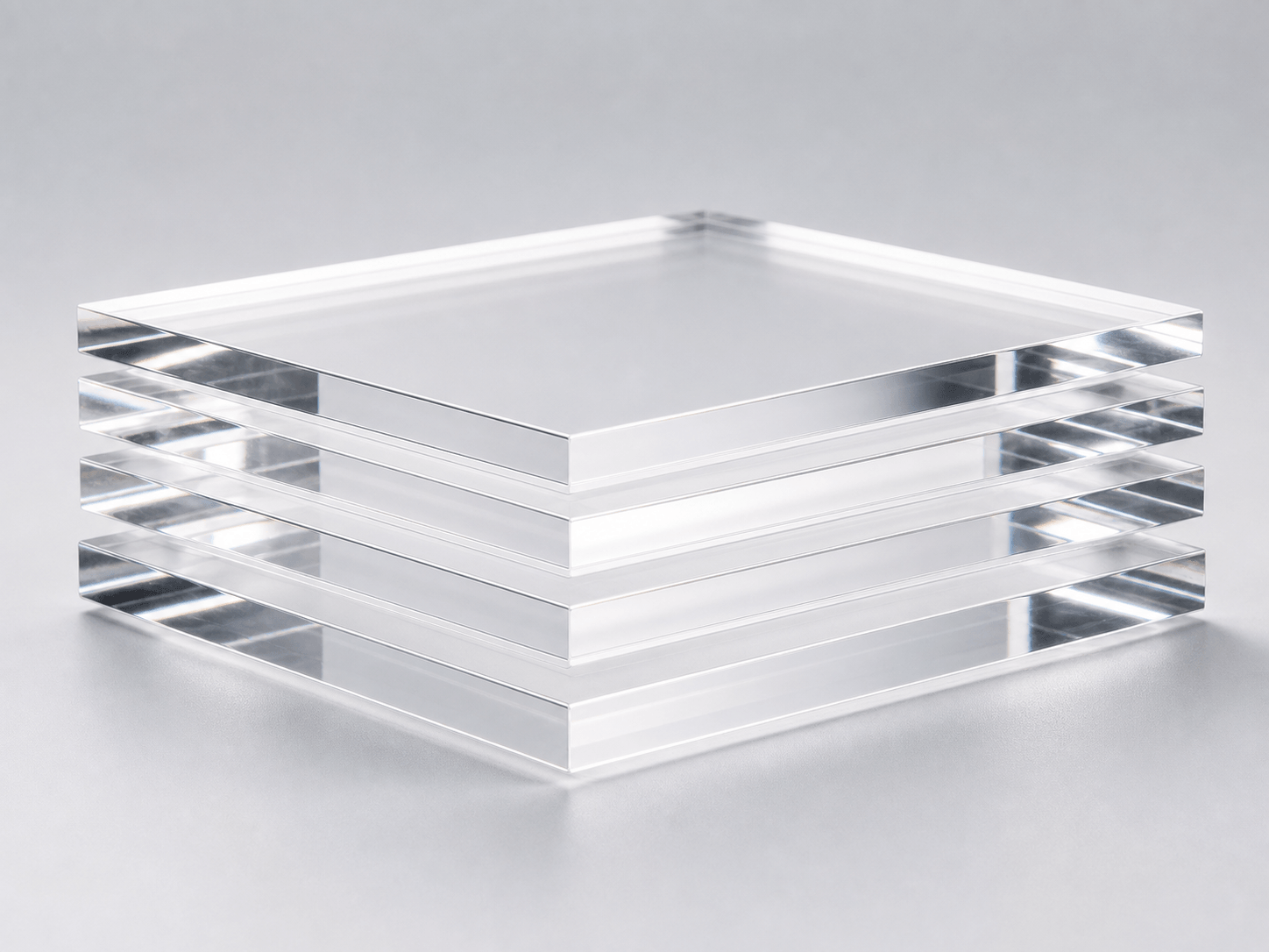 Clear cast acrylic sheets for signage and display fabrication